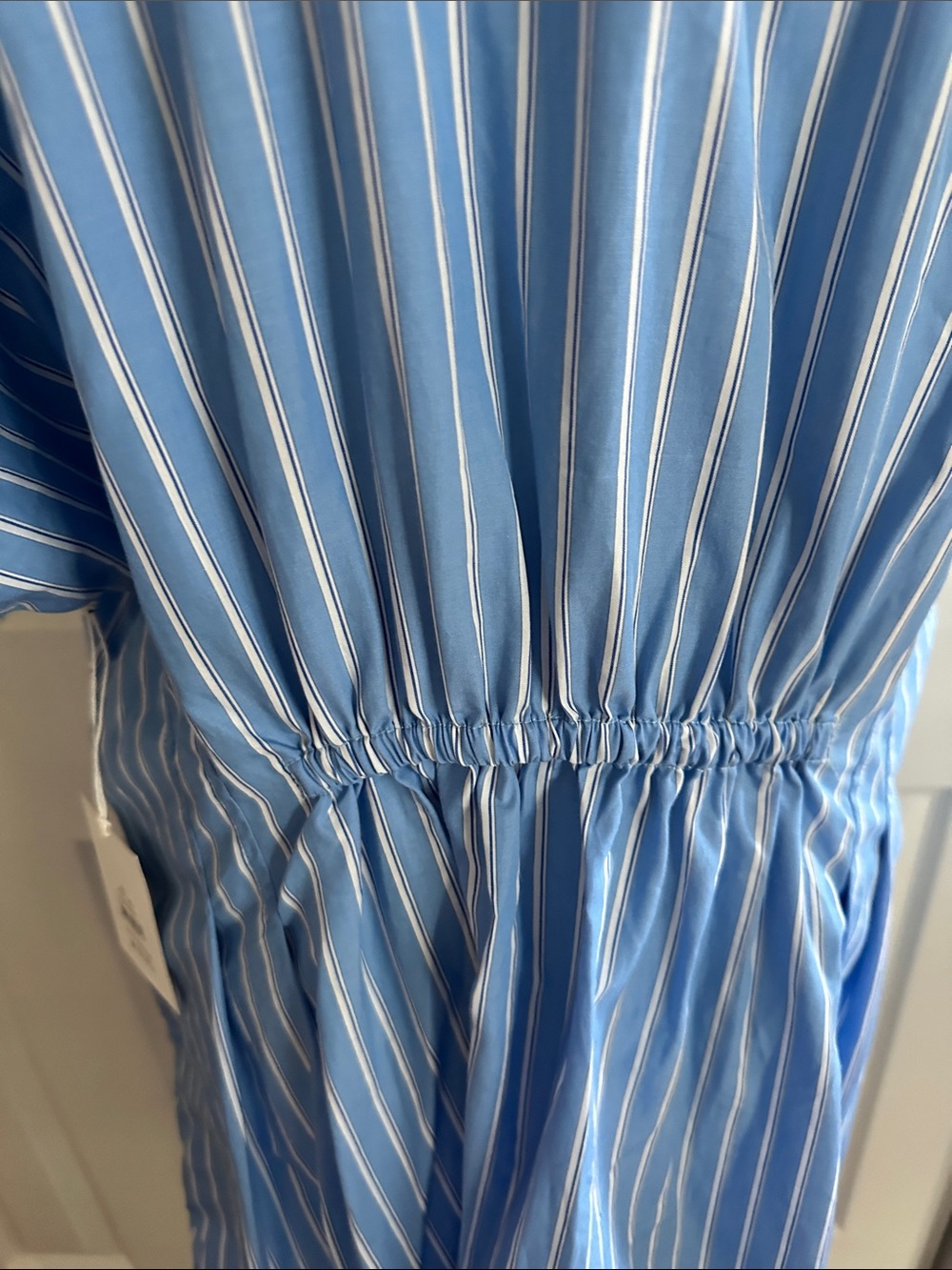 Free Assembly Women's Cotton Corset Mini Shirtdress with Short Sleeves XL - Picture 10 of 12